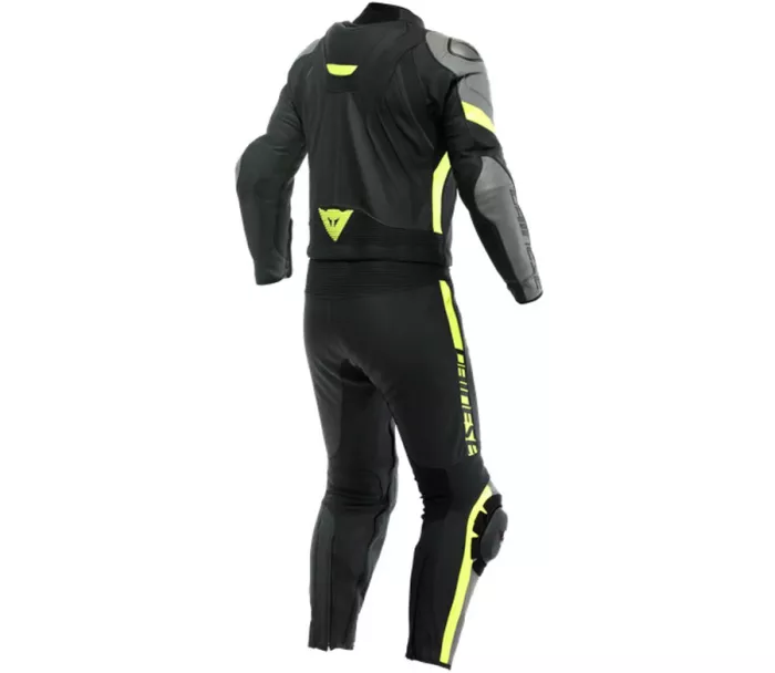 Kombinezon do motocykla Dainese AVRO 4 CZARNO-MATOWY/CHARCHOAL/FLUO/YELLOW