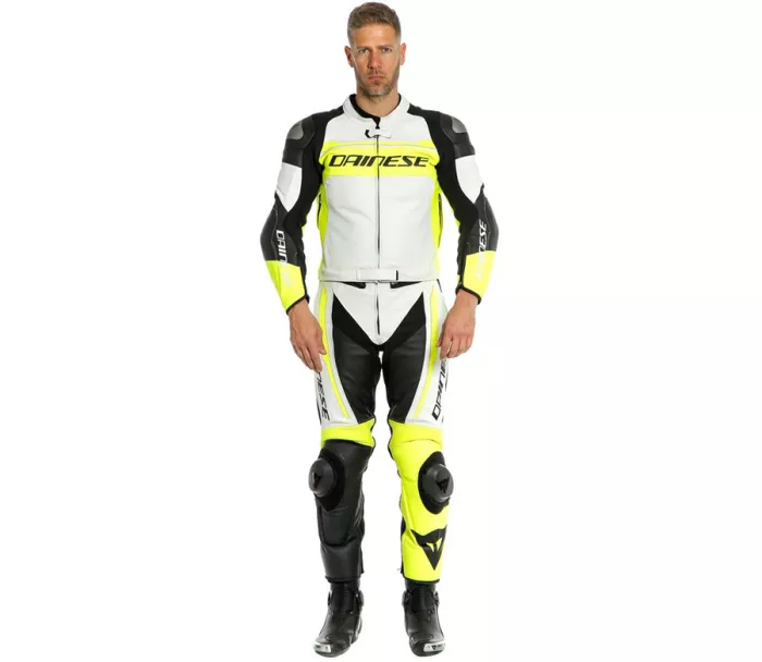 Kombinezon Dainese Mistel biały / fluo żółty / czarny rozmiar 58