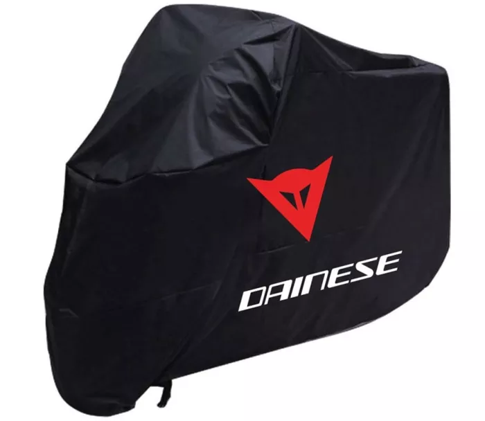 Dainese BIKE COVER EXPLORER przepłyń nad motocyklem CZARNY