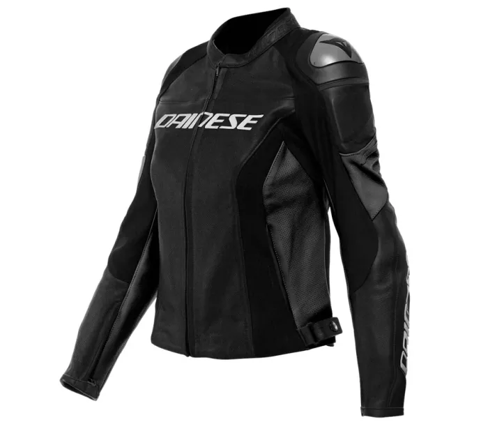 Damska kurtka skórzana Dainese RACING 4 PERF. BLACK/BLACK