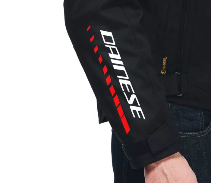 Kurtka motocyklowa Dainese VELOCE D-DRY®BLACK/WHITE/LAVA-RED