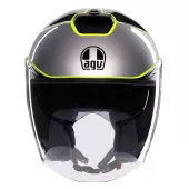 Kask otwarty AGV IRIDES E2206 DAVAO BLACK/GREY/YELLOW FLUO