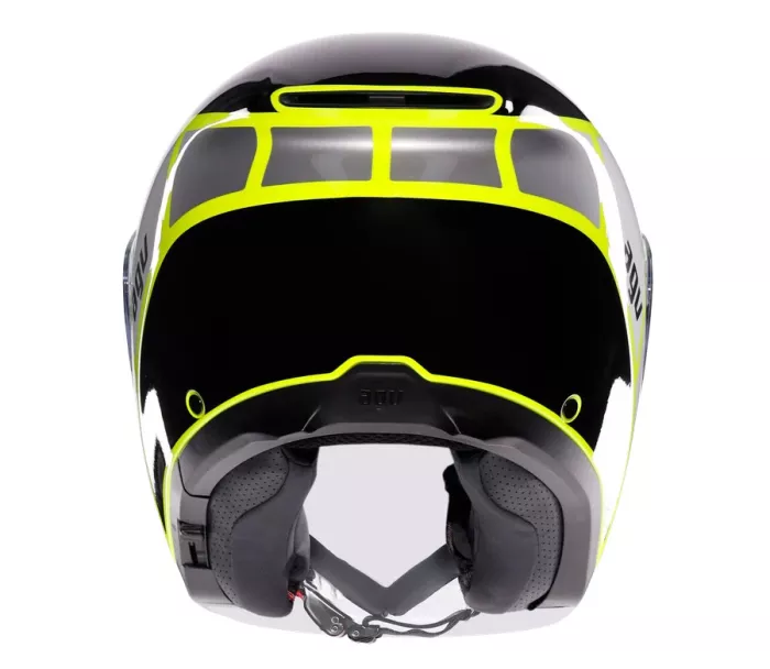 Kask otwarty AGV IRIDES E2206 DAVAO BLACK/GREY/YELLOW FLUO