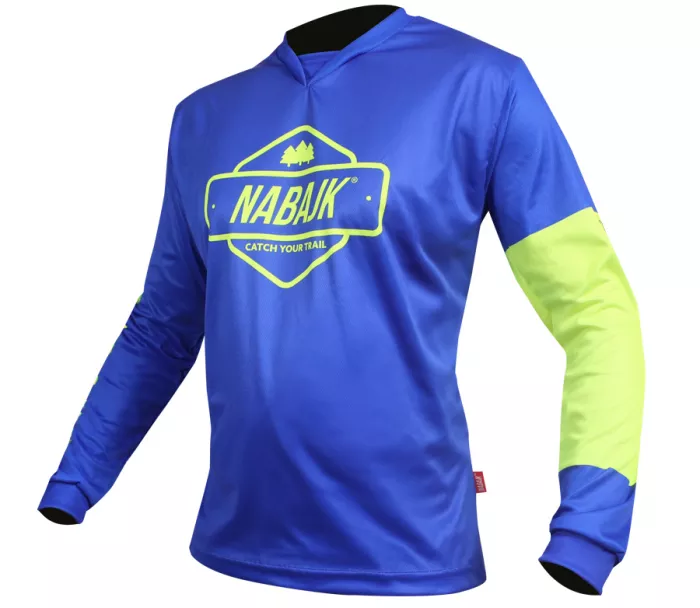 Męska koszulka Nabajk Deshtny long sleeve dark blue/yellow