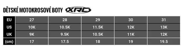 Dziecięce buty motocrossowe XRC MX Move dziecięce czarne