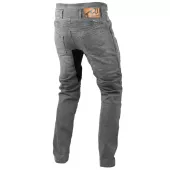 Jeansy motocyklowe męskie Trilobite Parado doublelayer AAA slim fit light grey level 2