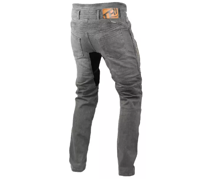 Jeansy motocyklowe męskie Trilobite Parado doublelayer AAA slim fit light grey level 2