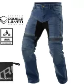 Spodnie motocyklowe Trilobite Parado doublelayer AAA regular fit men jeans black level 2 (Rozszerzony)