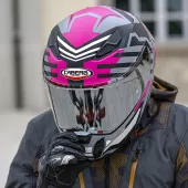 Integralny kask Caberg Drift Evo II Horizon matt grey/black/fuchsia