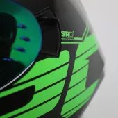 Kask motocyklowy XRC DROD black/green