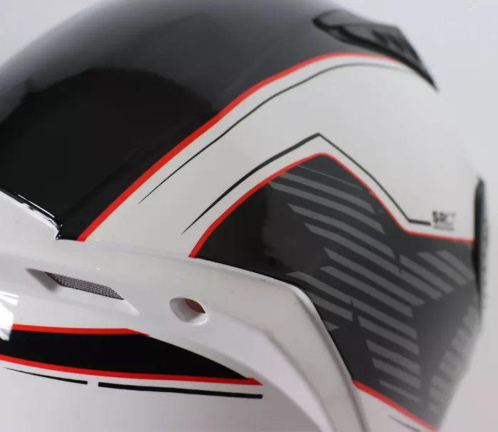 Integralny kask XRC DROD black/white/red