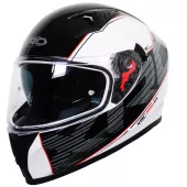 Integralny kask XRC DROD black/white/red