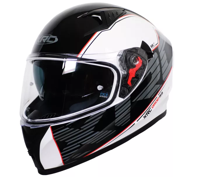 Integralny kask XRC DROD black/white/red