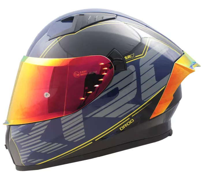 Integralny kask XRC DROD blue/black/fluo