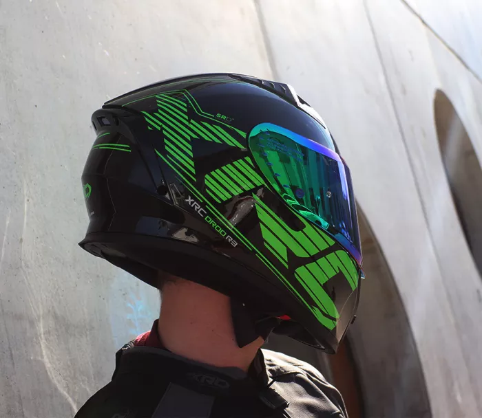 Kask motocyklowy XRC DROD black/green