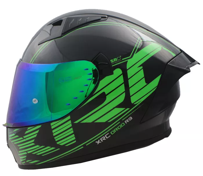 Kask motocyklowy XRC DROD black/green