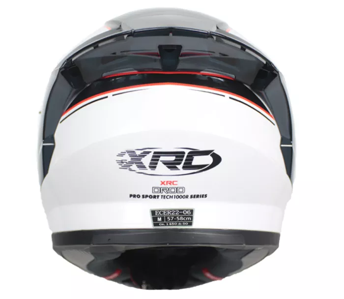 Integralny kask XRC DROD black/white/red