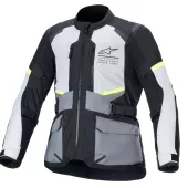 Męska kurtka motocyklowa Alpinestars Andes Air Drystar ice grey/dark grey/black