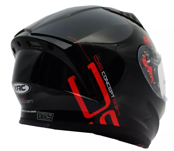 Kask motocyklowy XRC DS CONCEPT glossy black