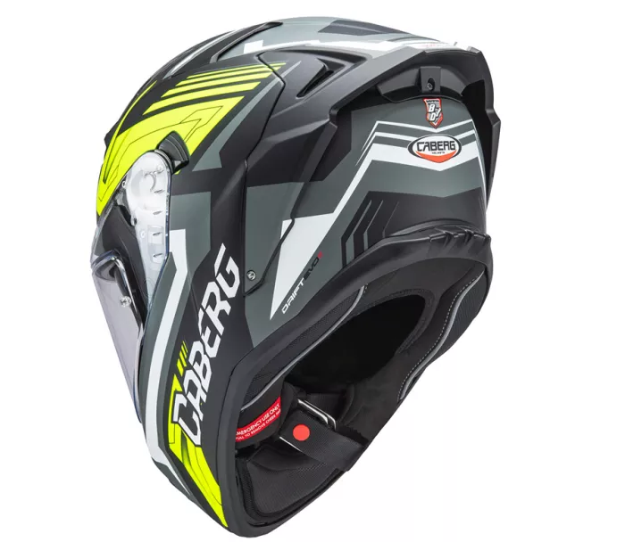 Integralny kask Caberg Drift Evo II Jarama matt black/grey/yellow fluo