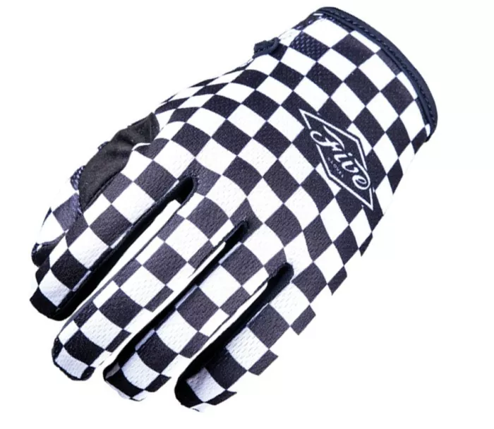 Rękawiczki motocrossowe Five MXF4 Evo Flat Track black/white