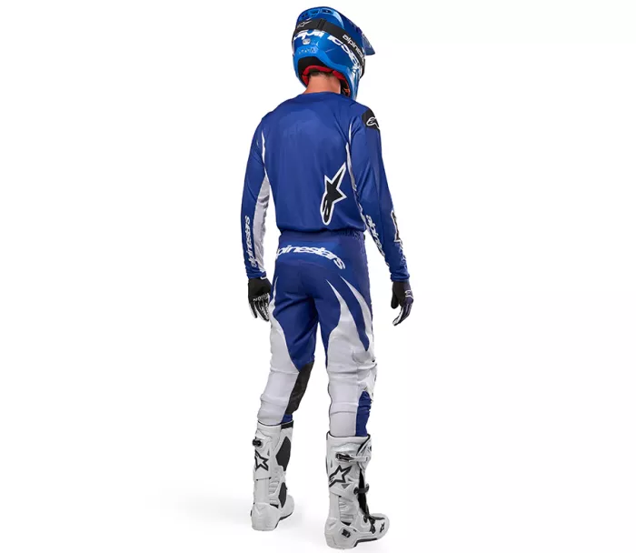 Koszulka motocrossowa Alpinestars Fluid Lucent w kolorze niebiesko-białym