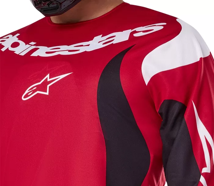 Koszulka motocrossowa Alpinestars Fluid Haul bright red/black