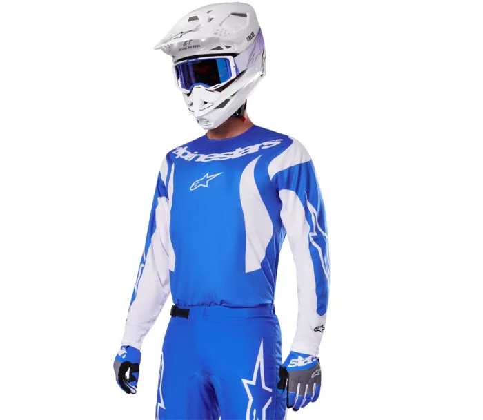 Koszulka motocrossowa Alpinestars Fluid Haul blue/white