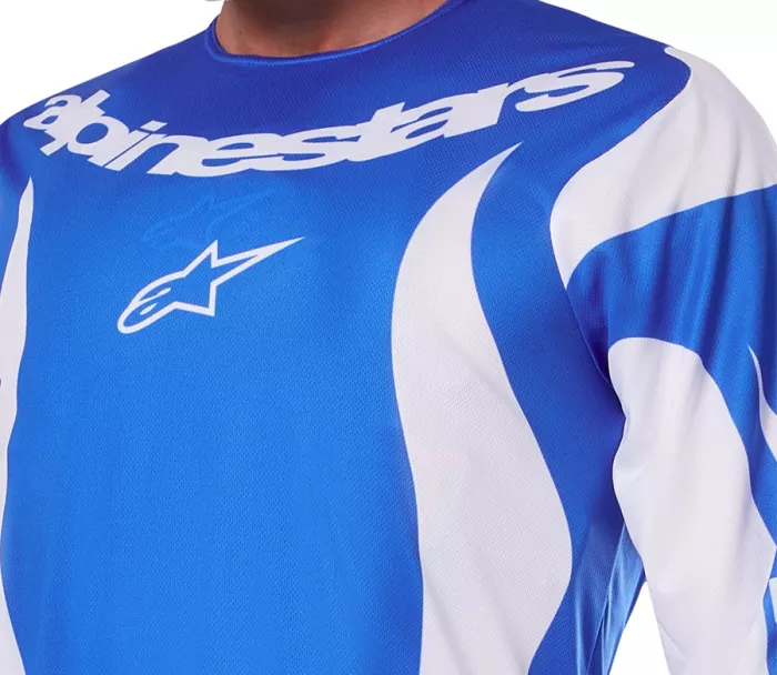 Koszulka motocrossowa Alpinestars Fluid Haul blue/white