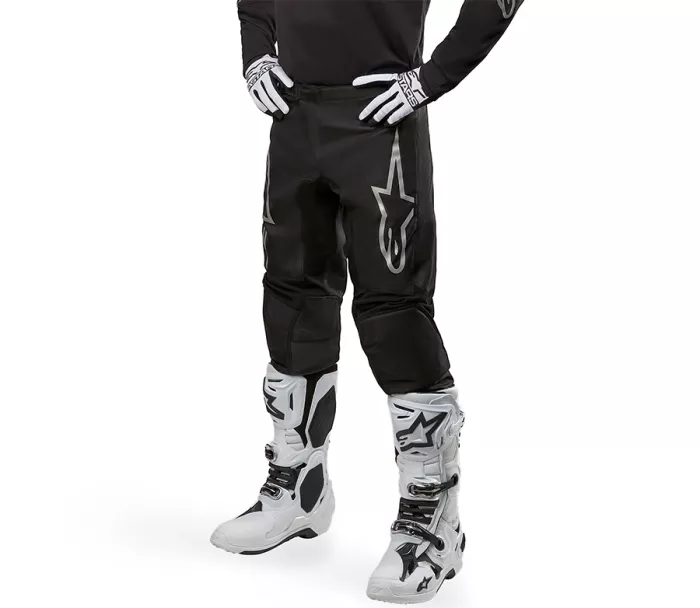 Spodnie MX Alpinestars Fluid grafitowo-czarno-srebrne