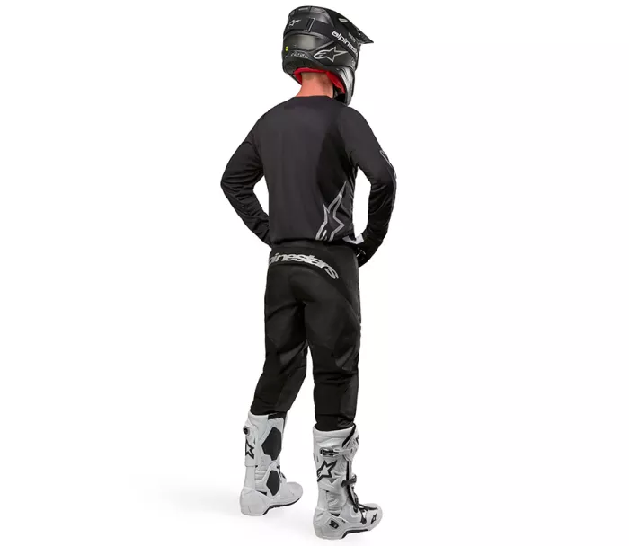 Spodnie MX Alpinestars Fluid grafitowo-czarno-srebrne