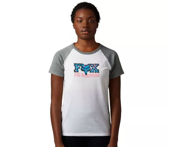 T-shirt damski Fox Barb Wire Raglan Tee - biały