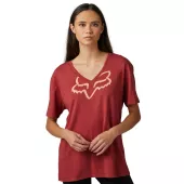 T-shirt damski Fox Boundary Ss Top - Scarlet