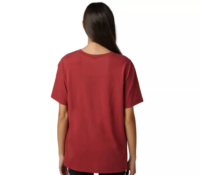 T-shirt damski Fox Boundary Ss Top - Scarlet