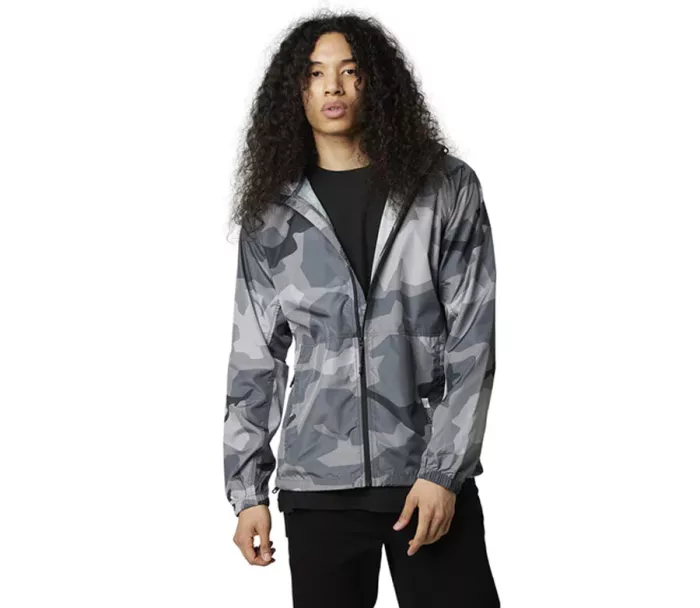 Kurtka Fox Geology Camo Windbreaker Czarna Camor