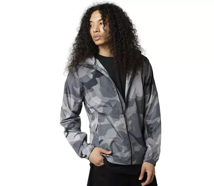 Kurtka Fox Geology Camo Windbreaker Czarna Camor