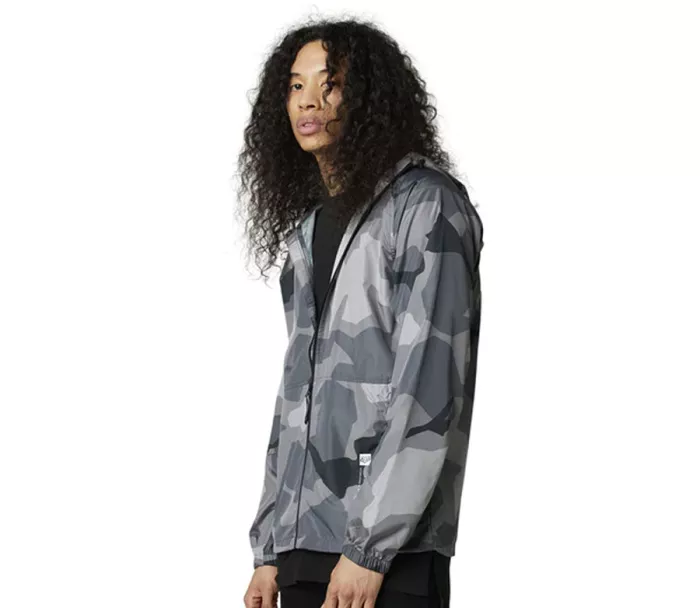 Kurtka Fox Geology Camo Windbreaker Czarna Camor