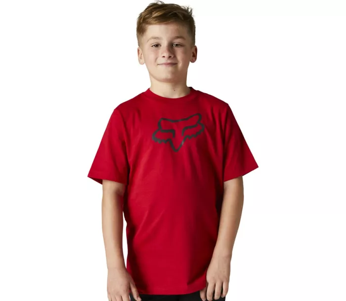 Dziecięca koszulka Fox Youth Legacy Ss Tee - Flame Red