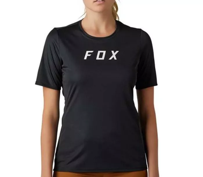 MTB koszulka damska Fox Ranger Ss Jersey Moth - czarna