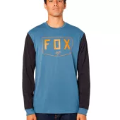 T-shirt Fox Shield Ls Tech niebieska stal