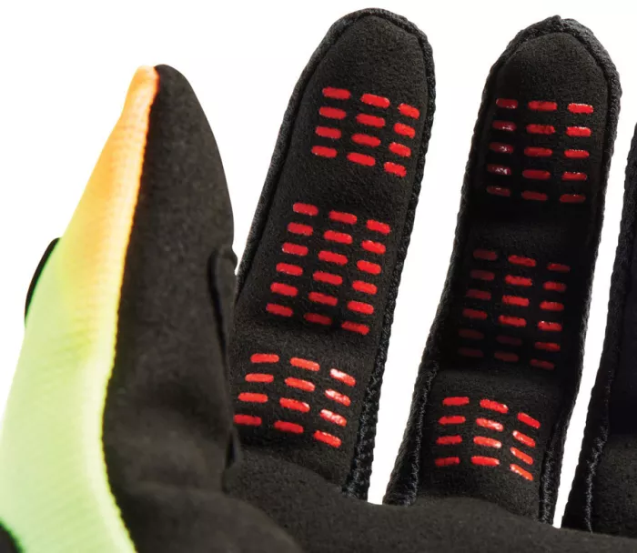 Rękawice motocrossowe Fox 180 Glove Statk - czerwono-żółte