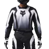 Koszulka motocrossowa Fox Lean Jersey Black/White