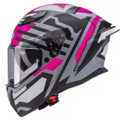 Integralny kask Caberg Drift Evo II Horizon matt grey/black/fuchsia