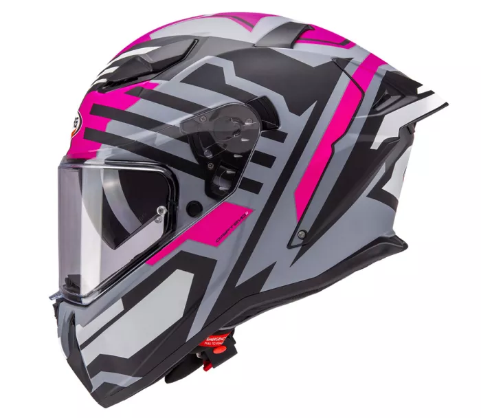 Integralny kask Caberg Drift Evo II Horizon matt grey/black/fuchsia