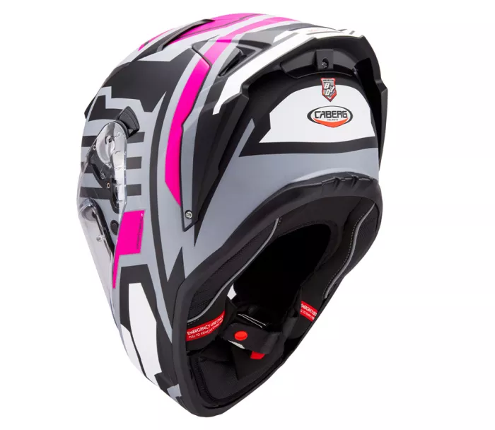 Integralny kask Caberg Drift Evo II Horizon matt grey/black/fuchsia