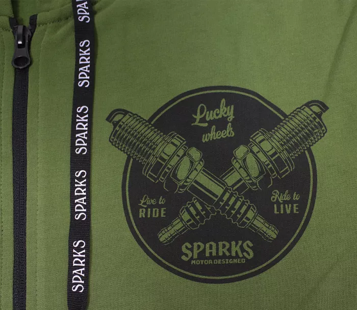 Sparks Tachie khaki mikina vel. S