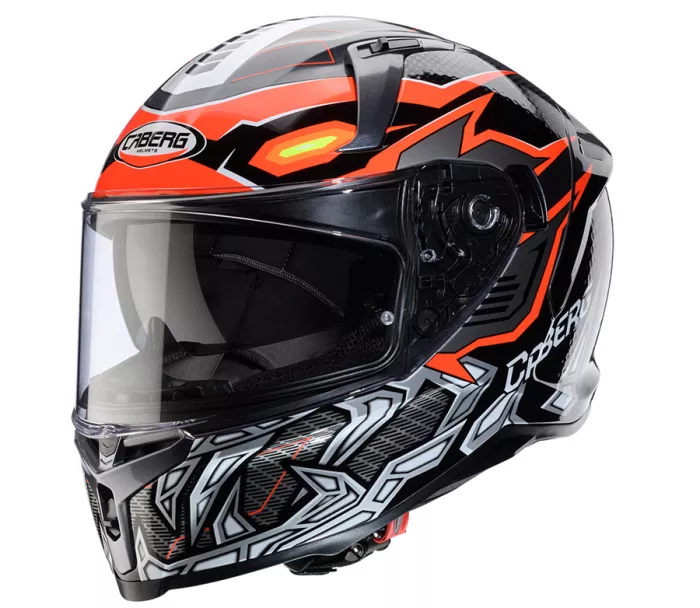 Inetgralny kask Caberg Avalon X Gurkha black/grey/orange fluo