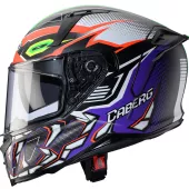 Integralny kask Caberg Avalon X Gurkha matt black/orange fluo/green fluo/purple