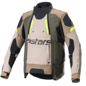 Kurtka męska Alpinestars Halo Drystar khaki/sand/yellow fluo