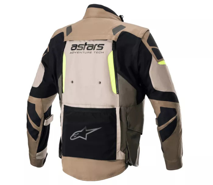 Kurtka męska Alpinestars Halo Drystar khaki/sand/yellow fluo